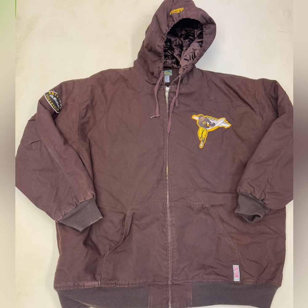 Stall & Dean New York Brown Bombers Varsity Jacket GridIron Collection Size 5XL